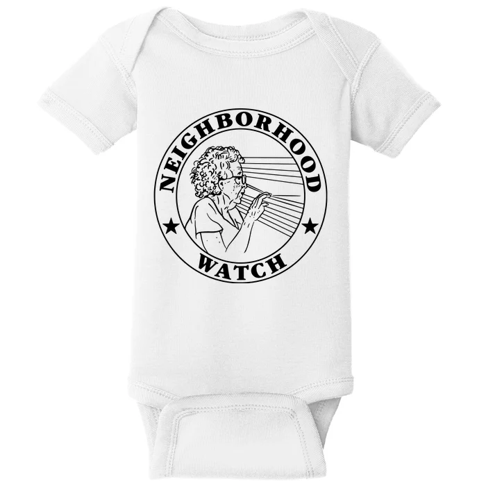 Neighborhood Watch Funny Baby Bodysuit