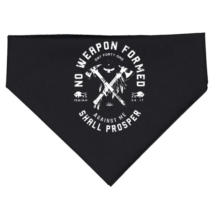 No Weapon Formed Shall Prosper Day Forty One Against Me USA-Made Doggie Bandana