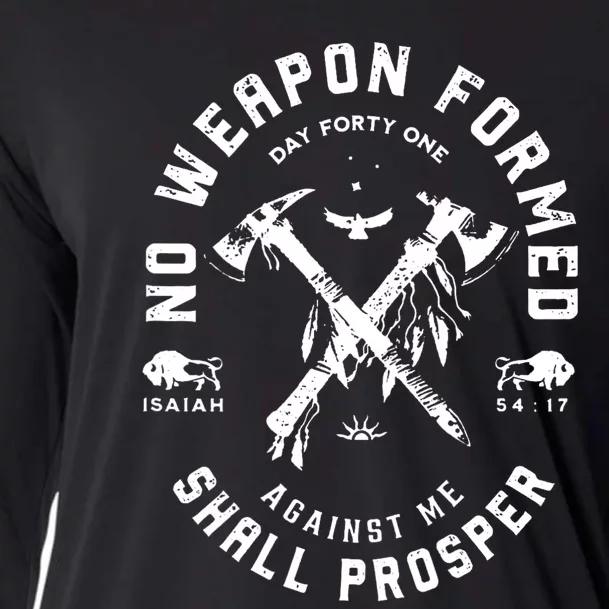 No Weapon Formed Shall Prosper Day Forty One Against Me Cooling Performance Long Sleeve Crew