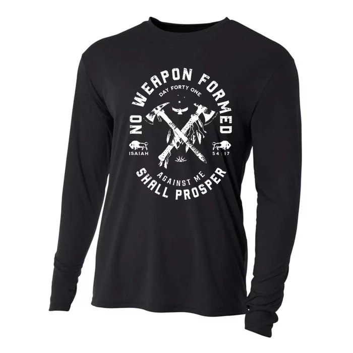 No Weapon Formed Shall Prosper Day Forty One Against Me Cooling Performance Long Sleeve Crew