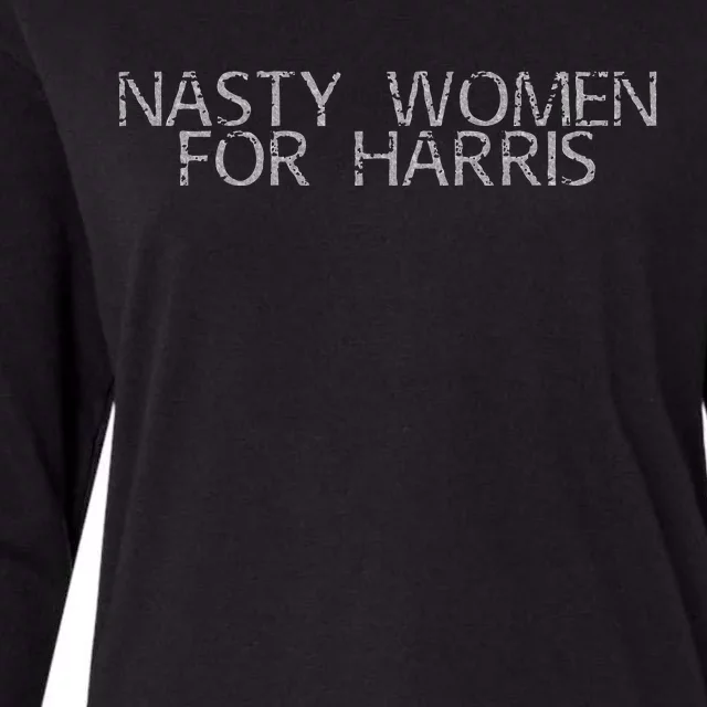 Nasty Women For Harris Womens Cotton Relaxed Long Sleeve T-Shirt