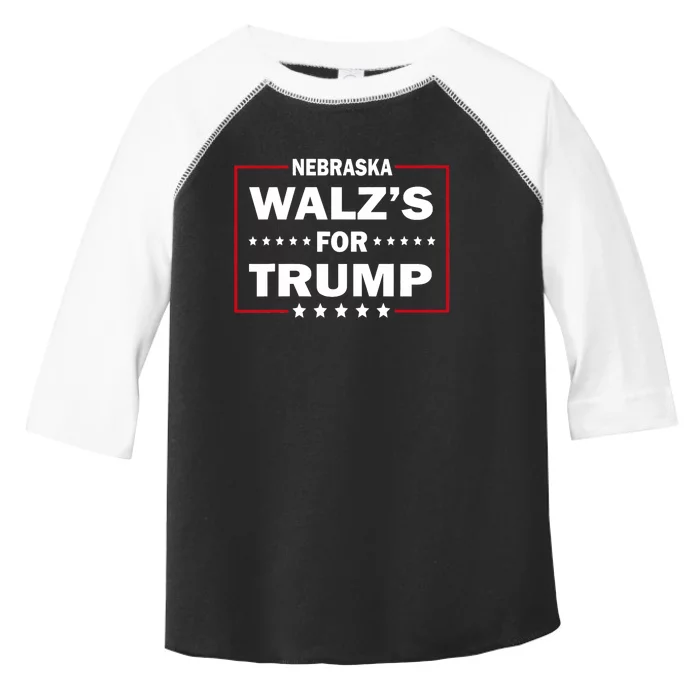 Nebraska Waltz For Trump Supporters Election 2024 Trump Vance WalzS For Trump Toddler Fine Jersey T-Shirt