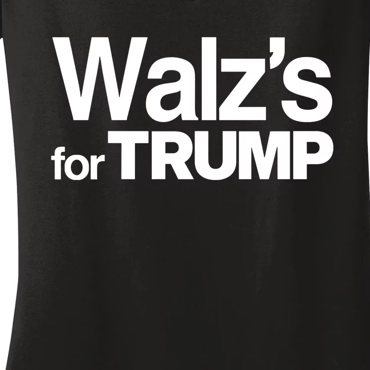 Nebraska WalzS For Trump Women's V-Neck T-Shirt