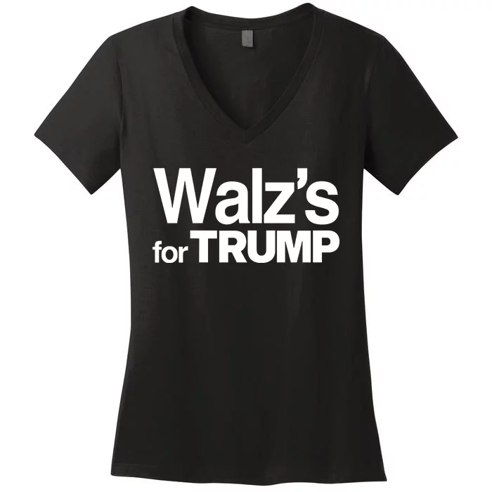 Nebraska WalzS For Trump Women's V-Neck T-Shirt