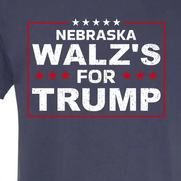 Nebraska WalzS For Trump Trump President 2024 Gift Garment-Dyed Heavyweight T-Shirt