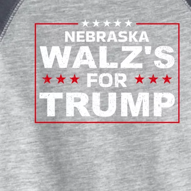 Nebraska WalzS For Trump Trump President 2024 Gift Toddler Fine Jersey T-Shirt