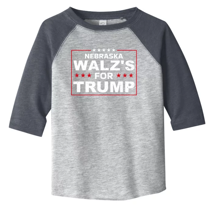 Nebraska WalzS For Trump Trump President 2024 Gift Toddler Fine Jersey T-Shirt