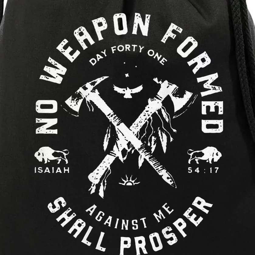 No Weapon Formed Shall Prosper Day Forty One Against Me Gift Drawstring Bag