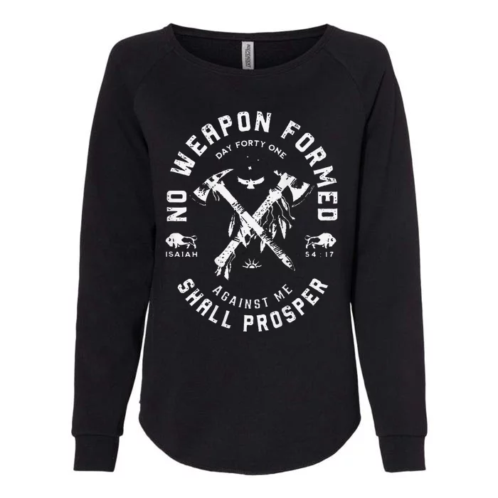 No Weapon Formed Shall Prosper Day Forty One Against Me Gift Womens California Wash Sweatshirt