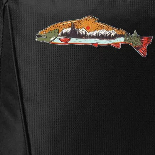 Nature Wilderness Fishing Fan City Backpack