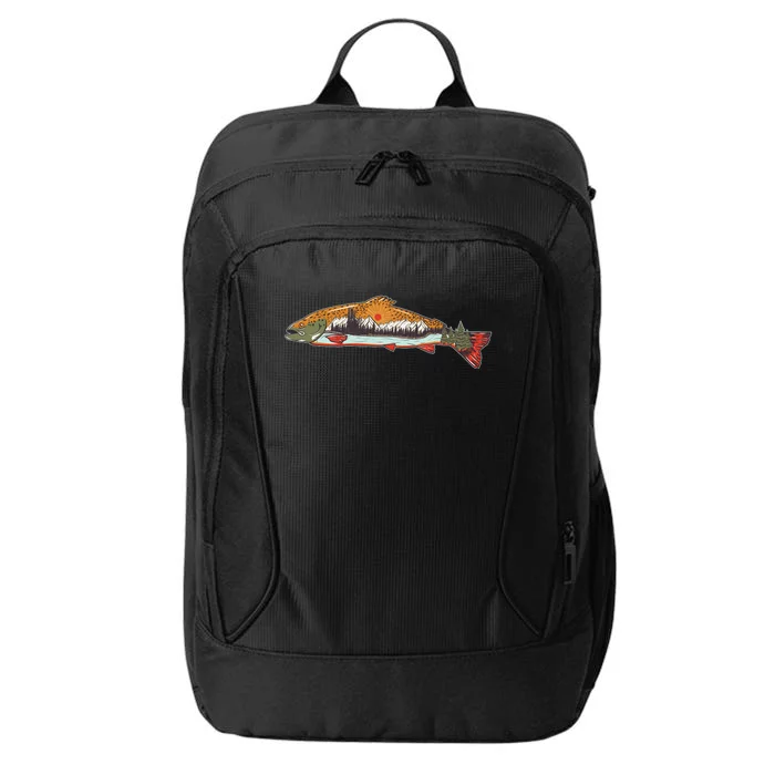 Nature Wilderness Fishing Fan City Backpack