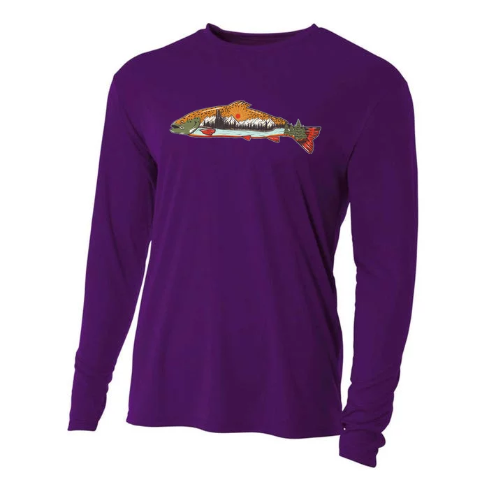 Nature Wilderness Fishing Fan Cooling Performance Long Sleeve Crew