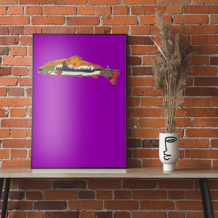 Nature Wilderness Fishing Fan Poster