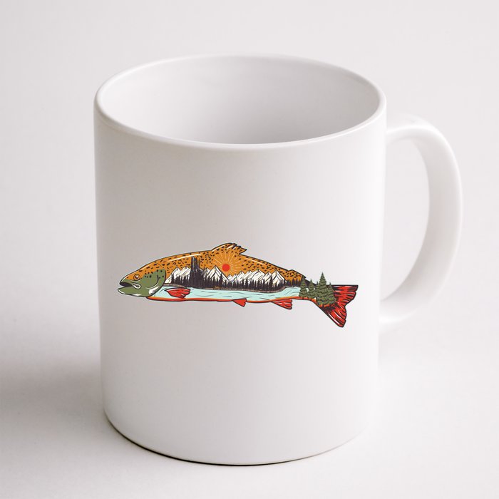 Nature Wilderness Fishing Fan Front & Back Coffee Mug