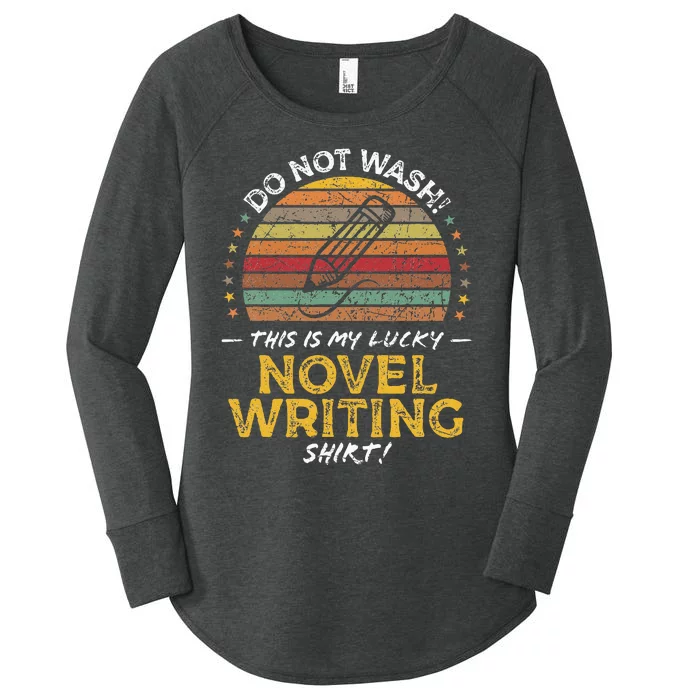 Novel Writer Funny Author Graphic Women's Perfect Tri Tunic Long Sleeve Shirt