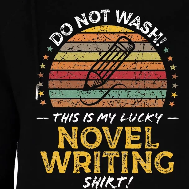 Novel Writer Funny Author Graphic Womens Funnel Neck Pullover Hood