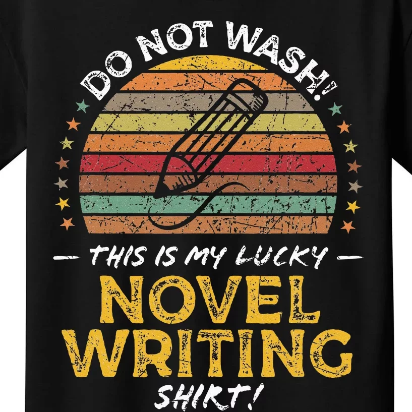 Novel Writer Funny Author Graphic Kids T-Shirt