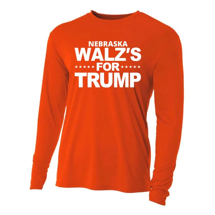 Nebraska Walzs For Trump Political Cooling Performance Long Sleeve Crew