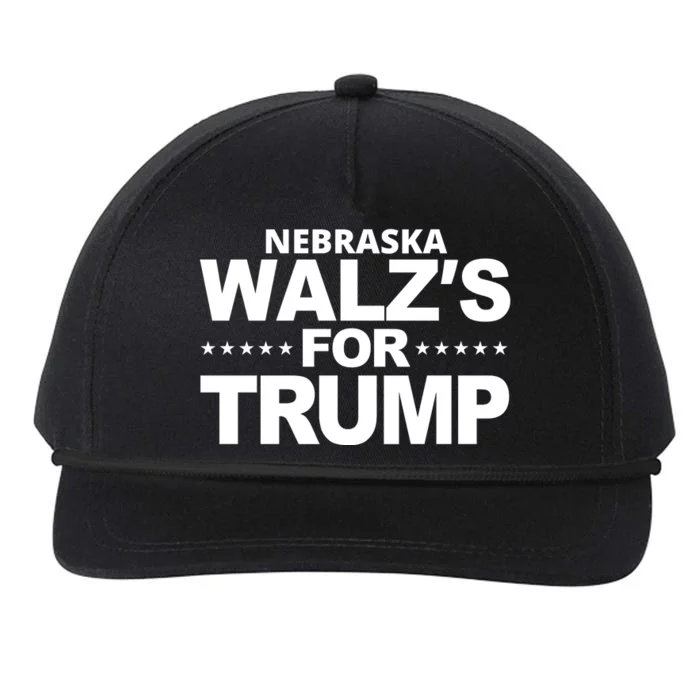 Nebraska Walzs For Trump Political Snapback Five-Panel Rope Hat