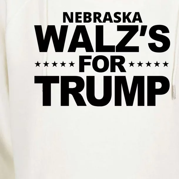 Nebraska Walzs For Trump Political Womens Funnel Neck Pullover Hood