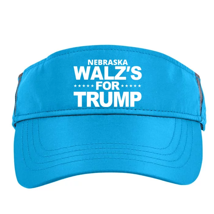 Nebraska Walzs For Trump Political Adult Drive Performance Visor