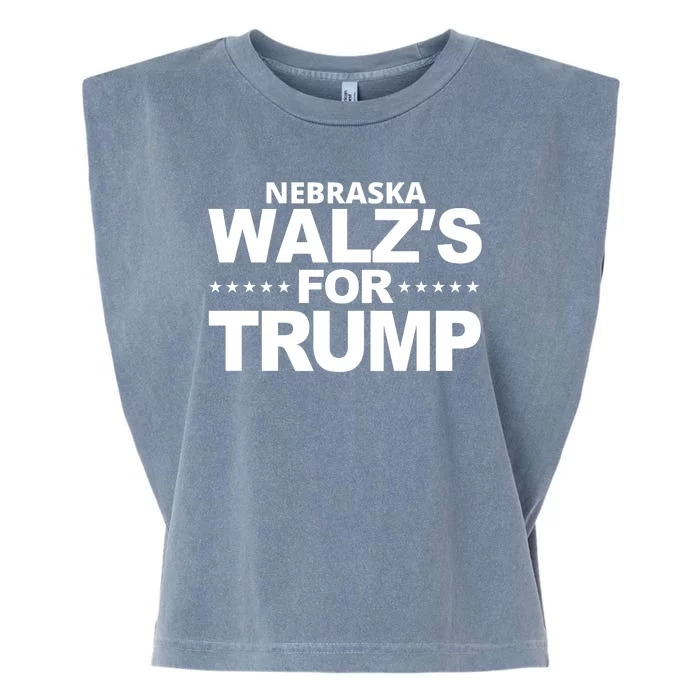 Nebraska Walzs For Trump Political Garment-Dyed Women's Muscle Tee