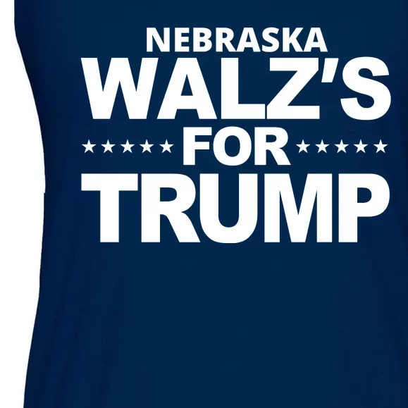 Nebraska Walzs For Trump Political Ladies Essential Flowy Tank