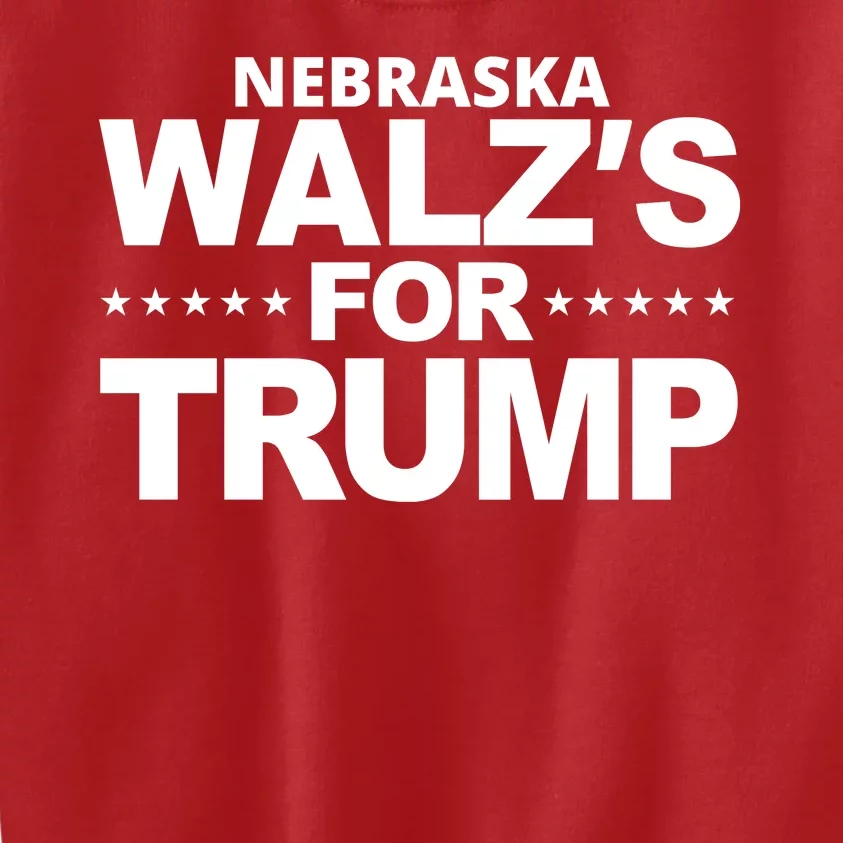 Nebraska Walzs For Trump Political Kids Sweatshirt