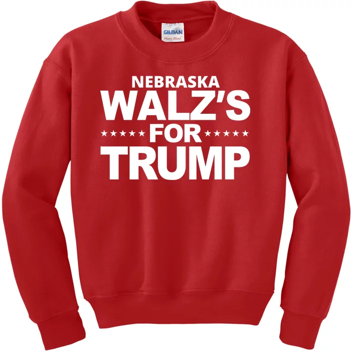 Nebraska Walzs For Trump Political Kids Sweatshirt