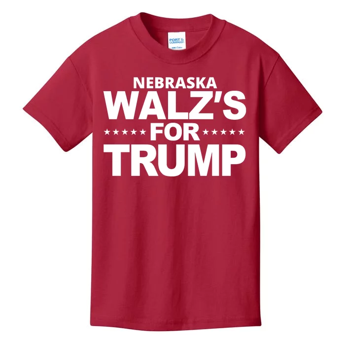 Nebraska Walzs For Trump Political Kids T-Shirt