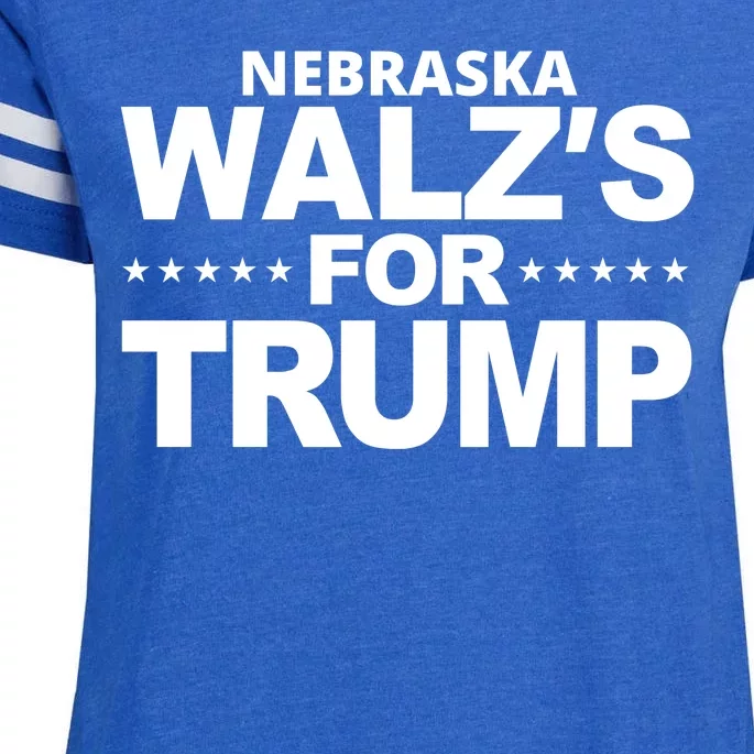 Nebraska Walzs For Trump Political Enza Ladies Jersey Football T-Shirt