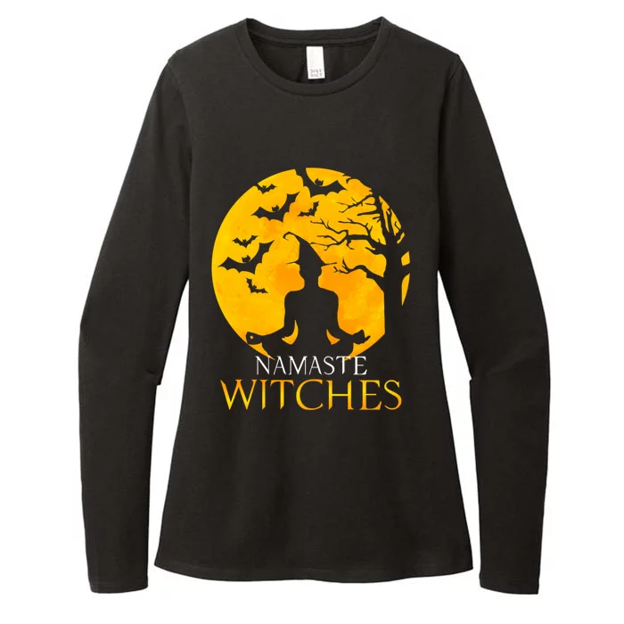 Namaste Witches Gift I Funny Halloween Yoga Funny Gift Womens CVC Long Sleeve Shirt