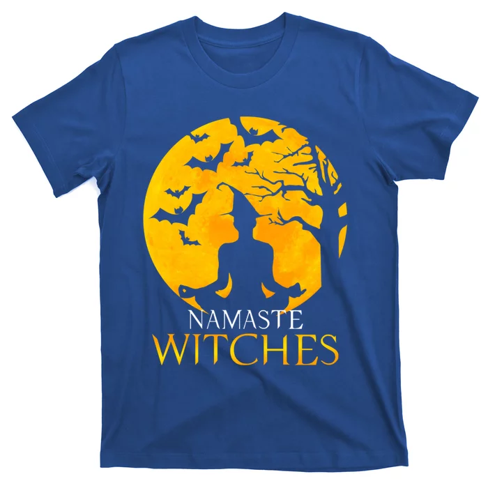 Namaste Witches Gift I Funny Halloween Yoga Funny Gift T-Shirt