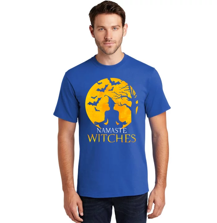 Namaste Witches Gift I Funny Halloween Yoga Funny Gift Tall T-Shirt