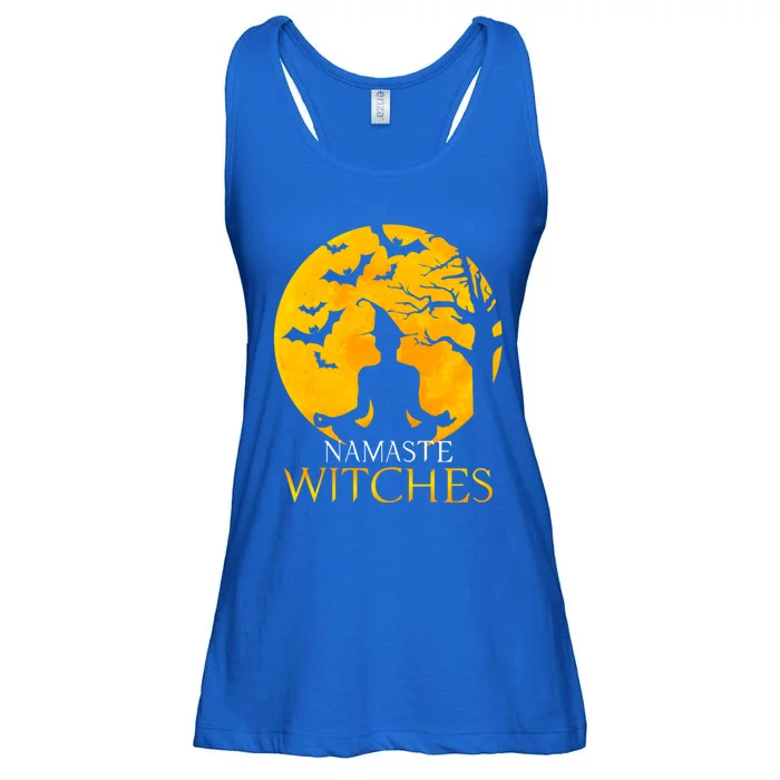 Namaste Witches Gift I Funny Halloween Yoga Funny Gift Ladies Essential Flowy Tank