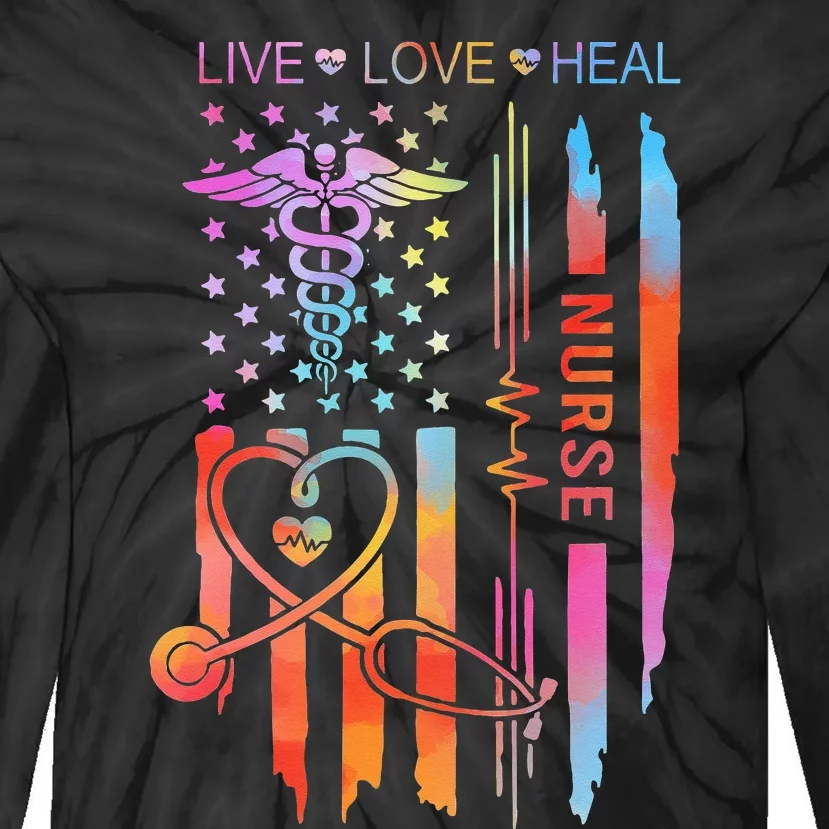 Nurse Week Gift Nurse Nurse Gift Appreciation Nurse Tie-Dye Long Sleeve Shirt