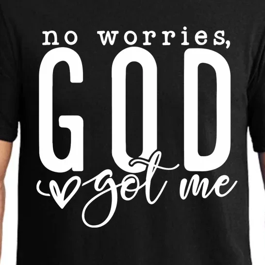 No Worries God Got Me Christian Religious Pajama Set