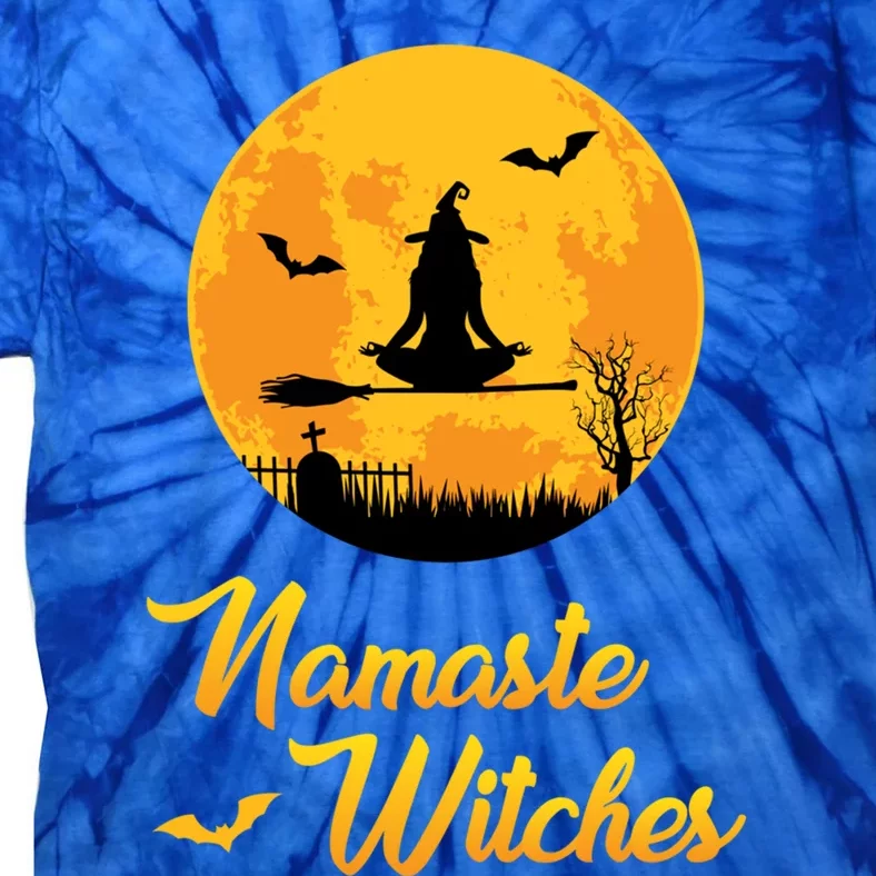 Namaste Witches Great Gift Funny Party Spiritual Relaxed Tie-Dye T-Shirt