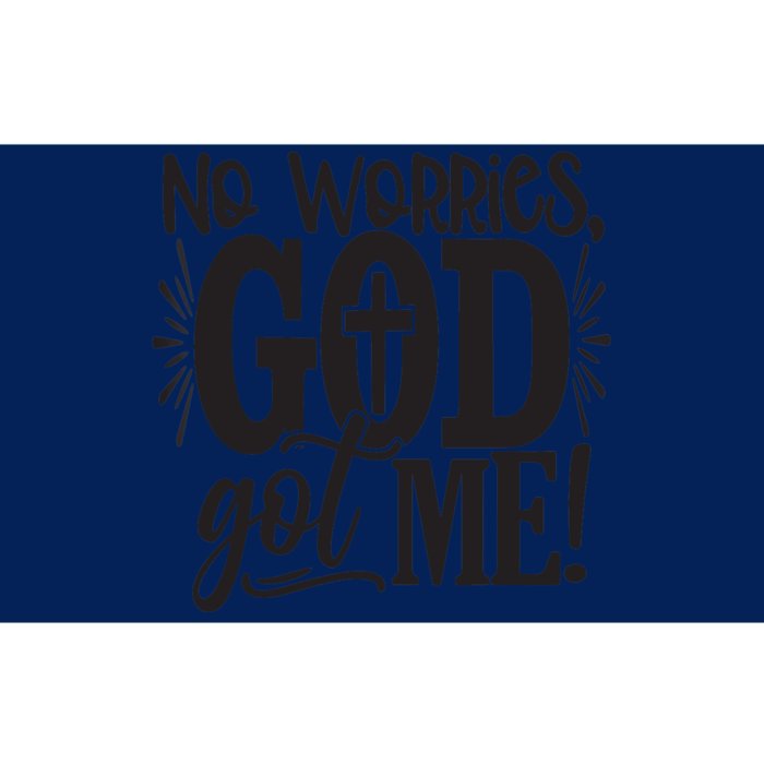 No Worries, GodGot Me African American Christian Bumper Sticker