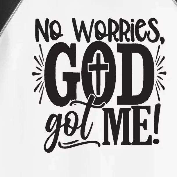 No Worries, GodGot Me African American Christian Toddler Fine Jersey T-Shirt