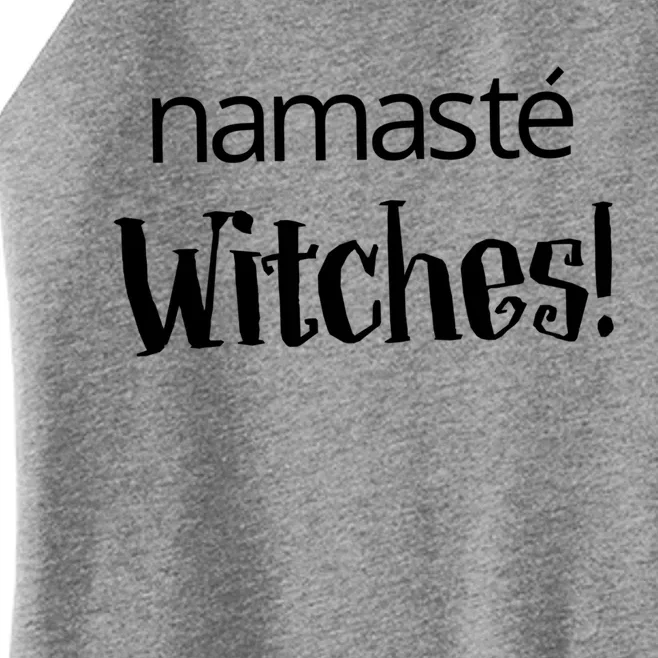 Namaste Witches Halloween Gift Women’s Perfect Tri Rocker Tank