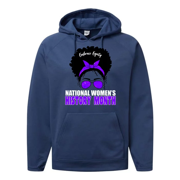 National Women's History Month Equity For Women Performance Fleece Hoodie