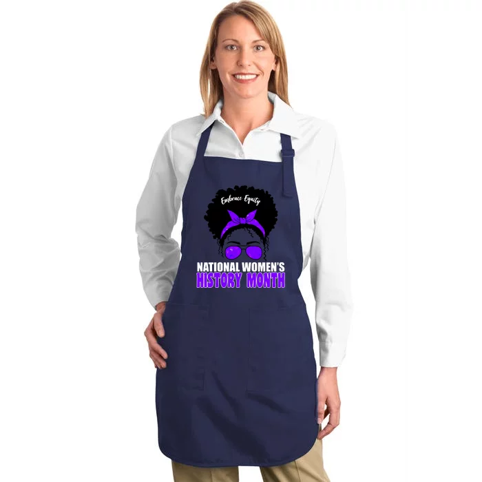 National Women's History Month Equity For Women Full-Length Apron With Pocket