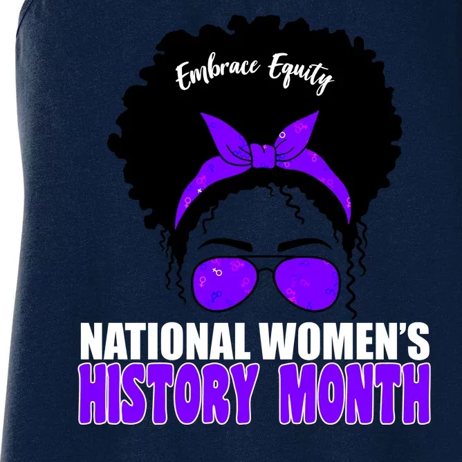 National Women's History Month Equity For Women Women's Racerback Tank