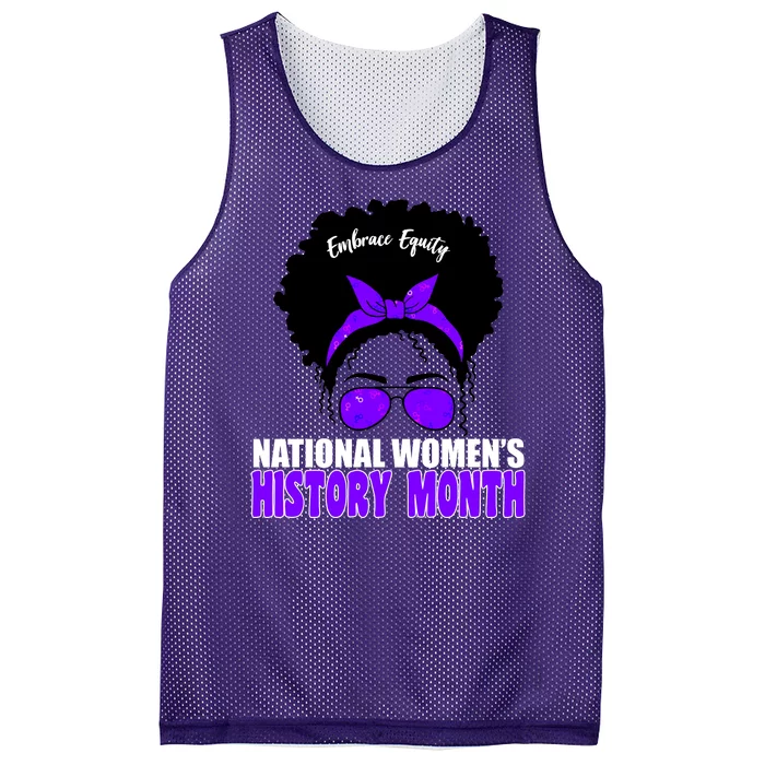 National Women's History Month Equity For Women Mesh Reversible Basketball Jersey Tank