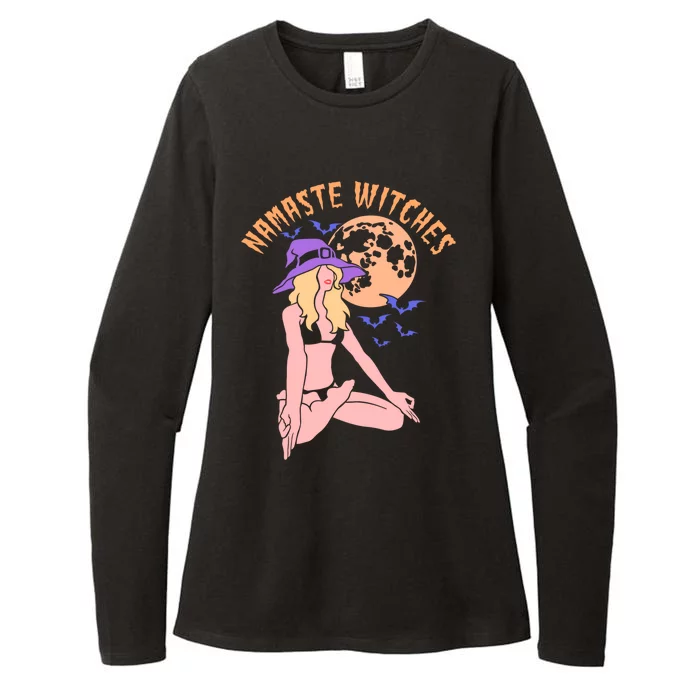 Namaste Witches Halloween Funny Meditation Yoga Gift Womens CVC Long Sleeve Shirt