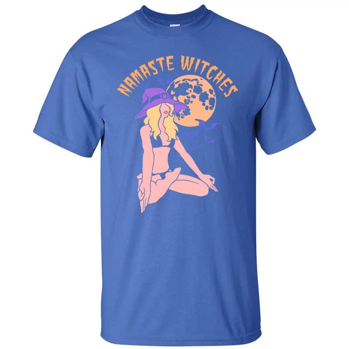 Namaste Witches Halloween Funny Meditation Yoga Gift Tall T-Shirt