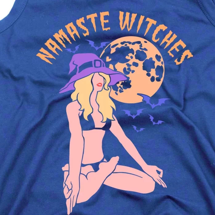 Namaste Witches Halloween Funny Meditation Yoga Gift Tank Top