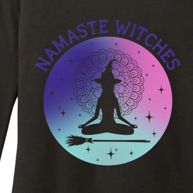 Namaste Witches Halloween Yoga Cute Gift Womens CVC Long Sleeve Shirt