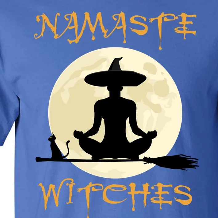 Namaste Witches Halloween Yoga Meditation Cute Gift Tall T-Shirt